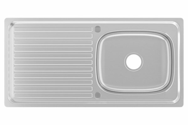 10050-2.jpg ViandPro 1000 x 500mm stainless steel kitchen sink alternative view