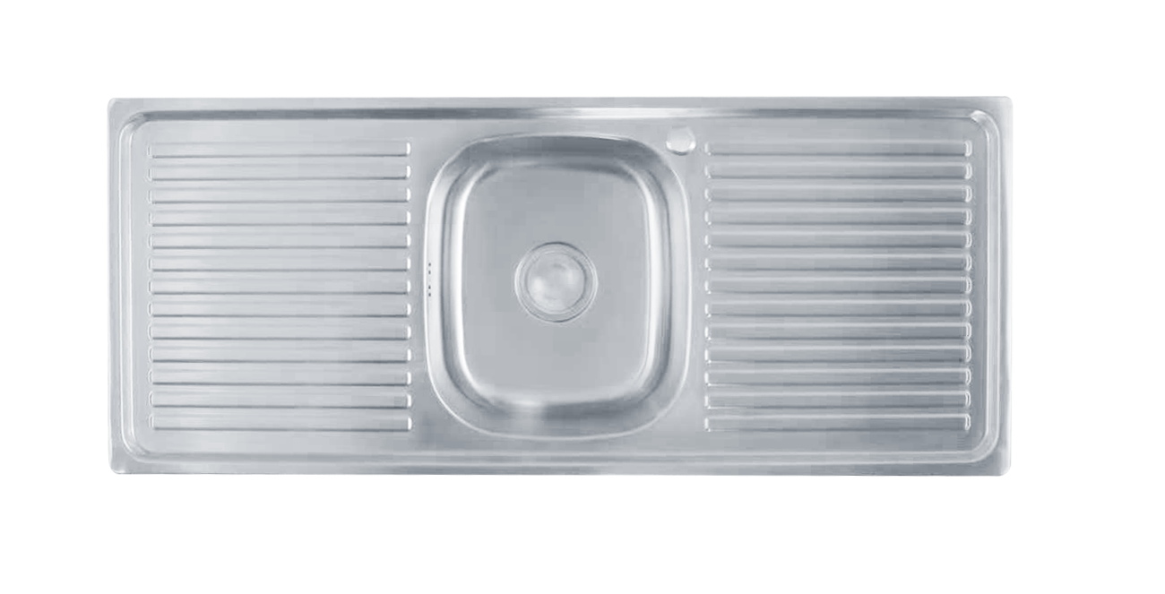ViandPro 1200mm double drainer stainless steel kitchen sink