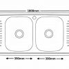 1800-sink-line-drawing.jpg ViandPro 1800mm double bowl double drainer sink technical dimensions