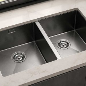 Nexa 2.0 Bowl Undermount Kitchen Sink 758 x 460mm – Gun Metal