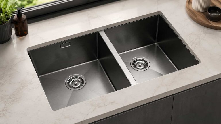 Nexa 2.0 Bowl Undermount Kitchen Sink 758 x 460mm – Gun Metal