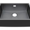ViandPro 590 x 440mm Carbon Grey undermount kitchen sink alternative view
