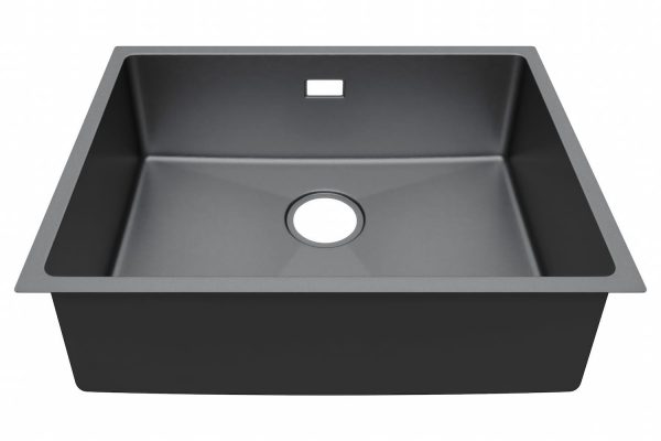ViandPro 590 x 440mm Carbon Grey undermount kitchen sink alternative view