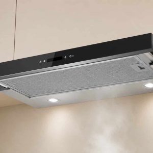 ViandPro 60cm telescopic cooker hood installed beneath a kitchen cabinet