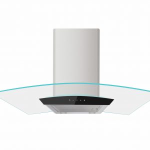 ViandPro 90cm curved glass wall cooker hood