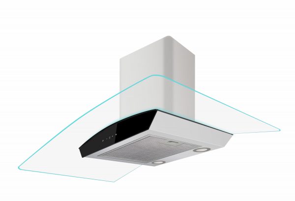 CG9-4.jpg ViandPro 90cm curved glass wall cooker hood detail view