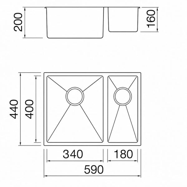 ViandPro undermount kitchen sink in a contemporary kitchen