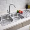 DBSD-RHD-LHB.jpg ViandPro 1200mm double bowl single drainer stainless steel kitchen sink