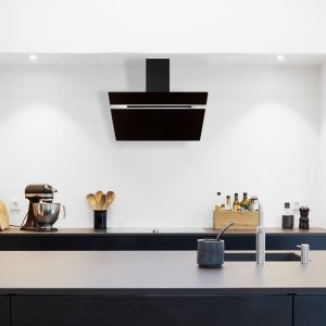 ViandPro Forte 80cm black angled glass cooker hood
