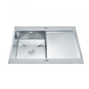 ViandPro 1000 x 500mm single bowl stainless steel kitchen sink