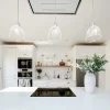 ViandPro Aria flush-fit ceiling cooker hood in a contemporary London kitchen