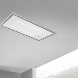 ViandPro Aria white ceiling cooker hood top view