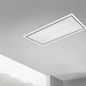 ViandPro Aria all-white flush-fit ceiling cooker hood product view