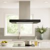 lifestyle.jpg ViandPro Maestro island cooker hood installed above a kitchen island