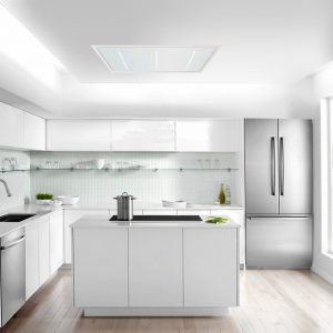 ViandPro Opus white ceiling cooker hood
