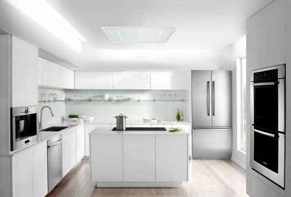ViandPro Opus white ceiling cooker hood